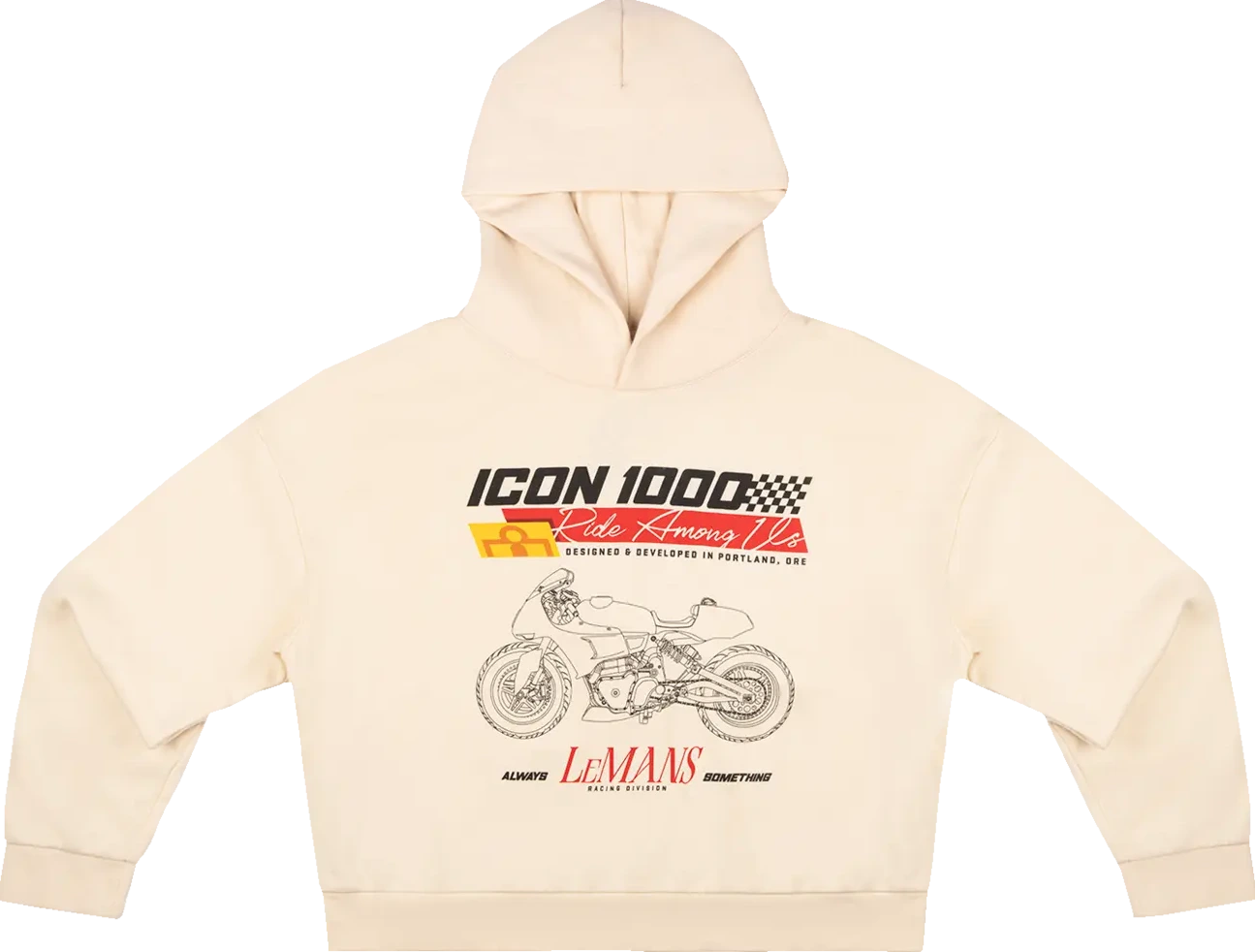 HOODIE WM ALWAYS SOMETHING IVORY XS