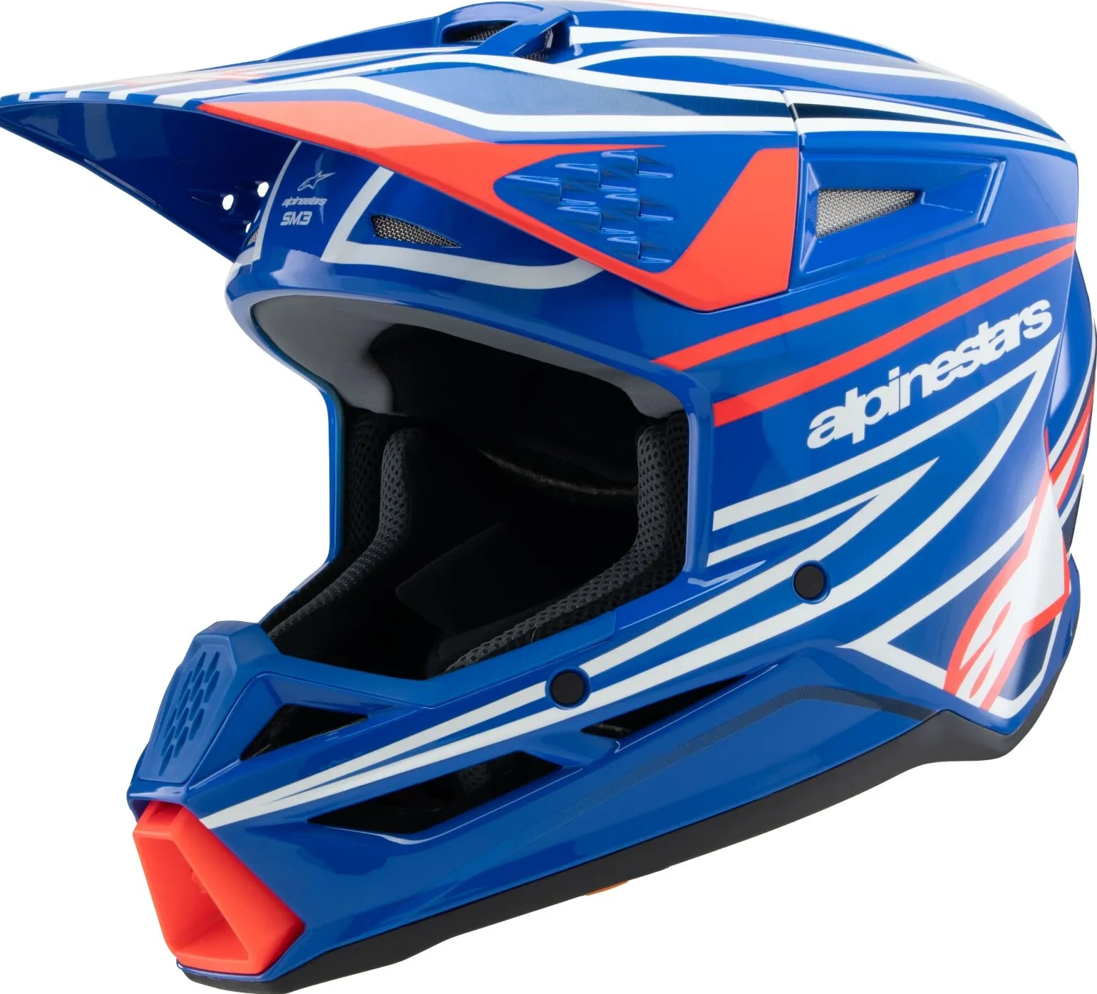 HELMET YTH SM3 WURX BLUE/RED/WT/BK YS