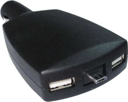 Double USB plug + Micro USB