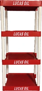 Lucas, aliejaus 4 lentynų demonstracinis stovas