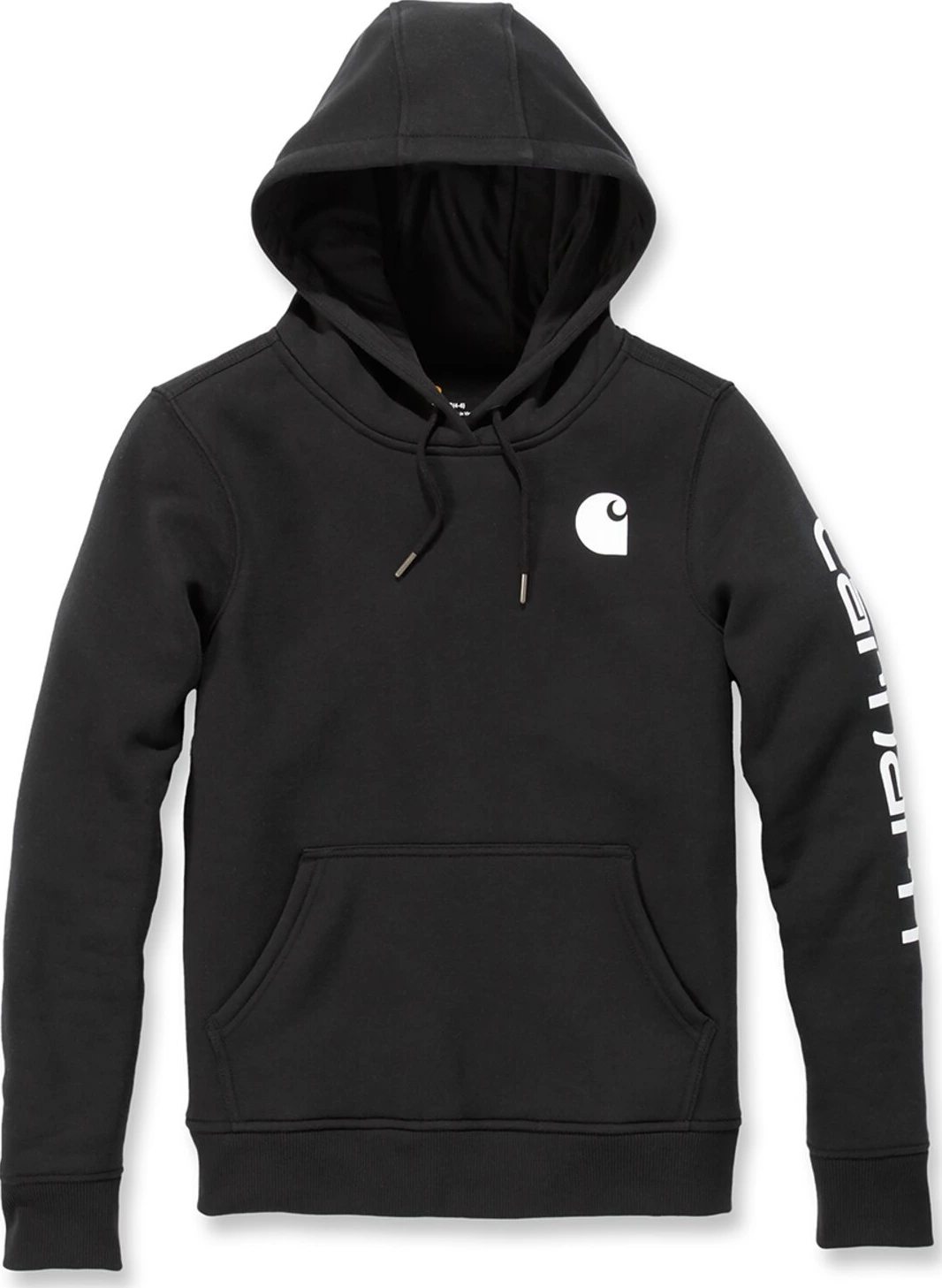 Carhartt Logo Sleeve female hoodie, Black, M