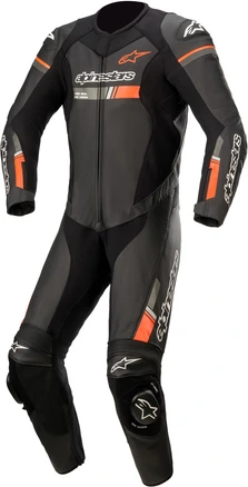 Alpinestars Leather suit GP Force Chaser V2 1 PCS Black/Fluo Red, 52