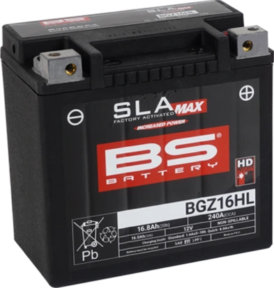 BS Battery BGZ16HL (FA) SLA MAX - Hermētisks un aktivizēts