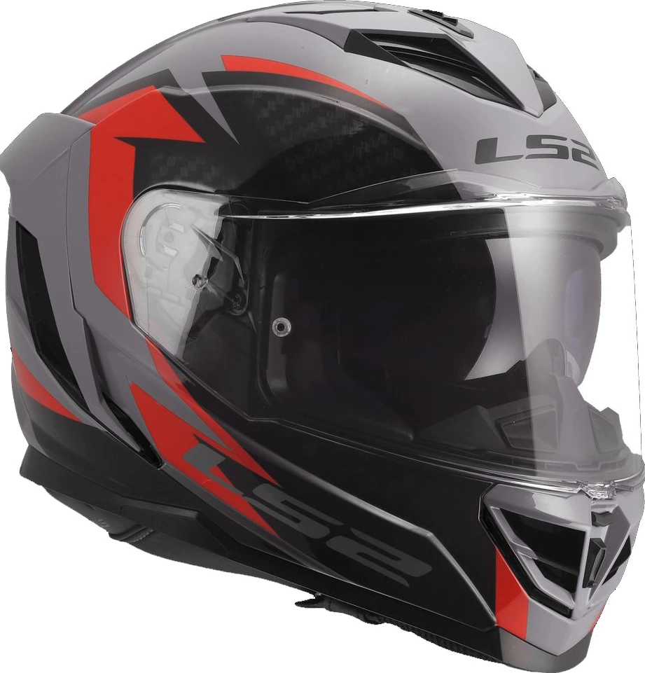 LS2 FF818 STORM III DYNAMO Helmet - Grey Red, 3XL