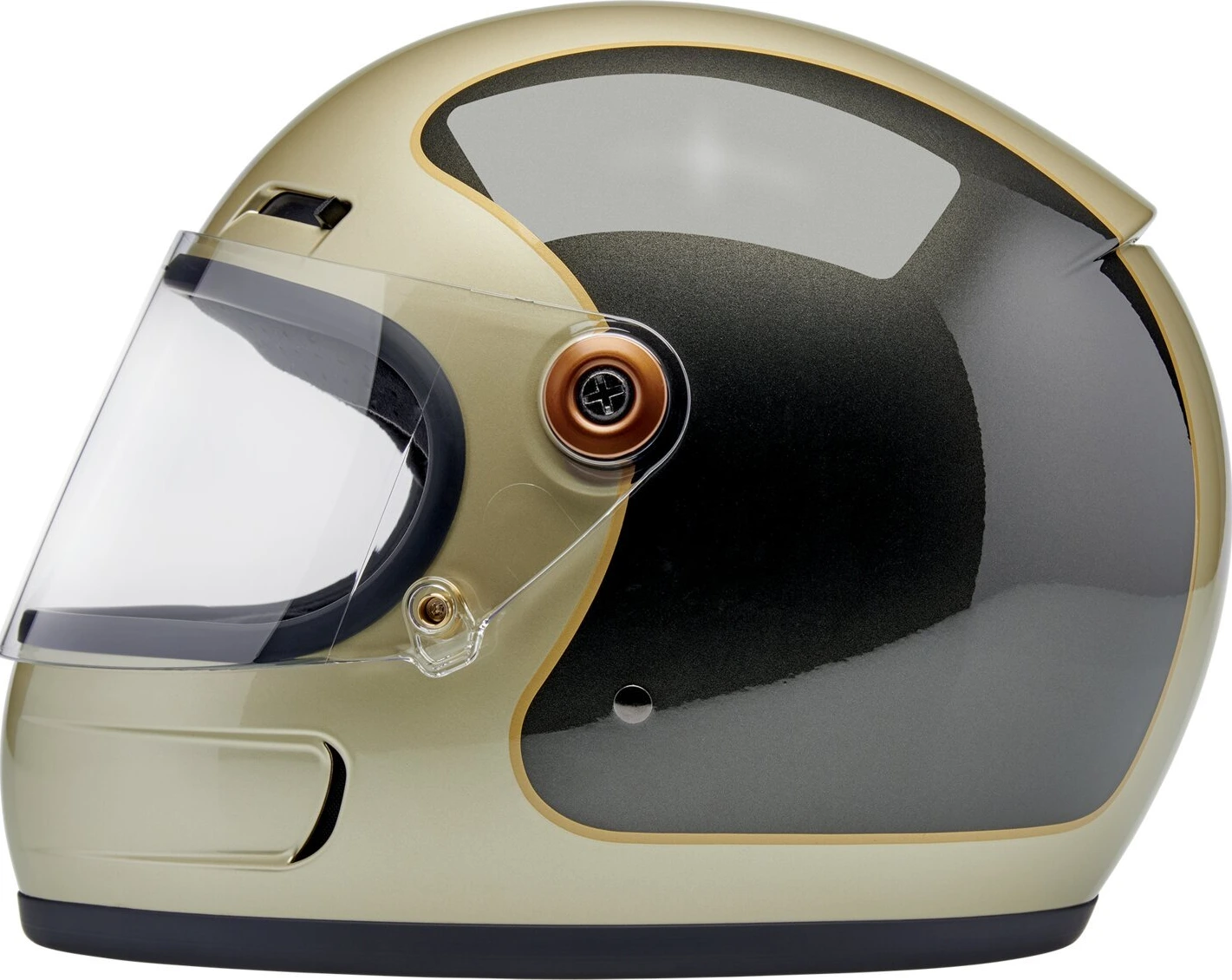 Biltwell Gringo SV helmet, tracker champagne Gold, XS, Metallic
