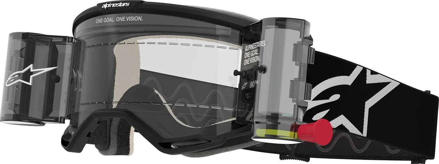 GOGGLE VISION 5 CORP BLK CLEAR ROLL-OFF