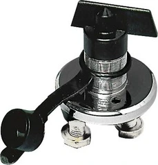 Battery swich with Key Chrome brass
