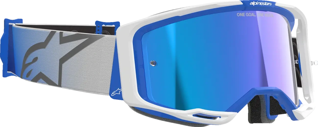 GOGGLE VISION 8 CORP BL/WT MIRROR-BLUE