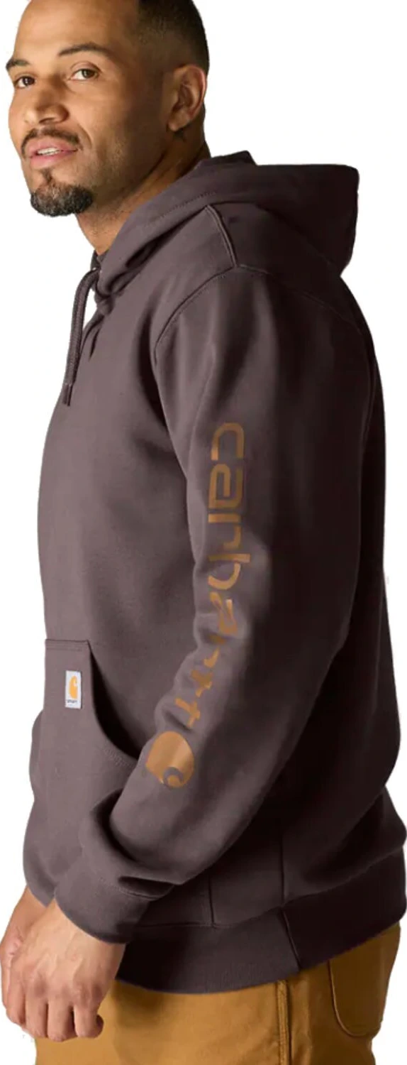 Carhartt Sleeve Logo hoodie, dark sepia, S