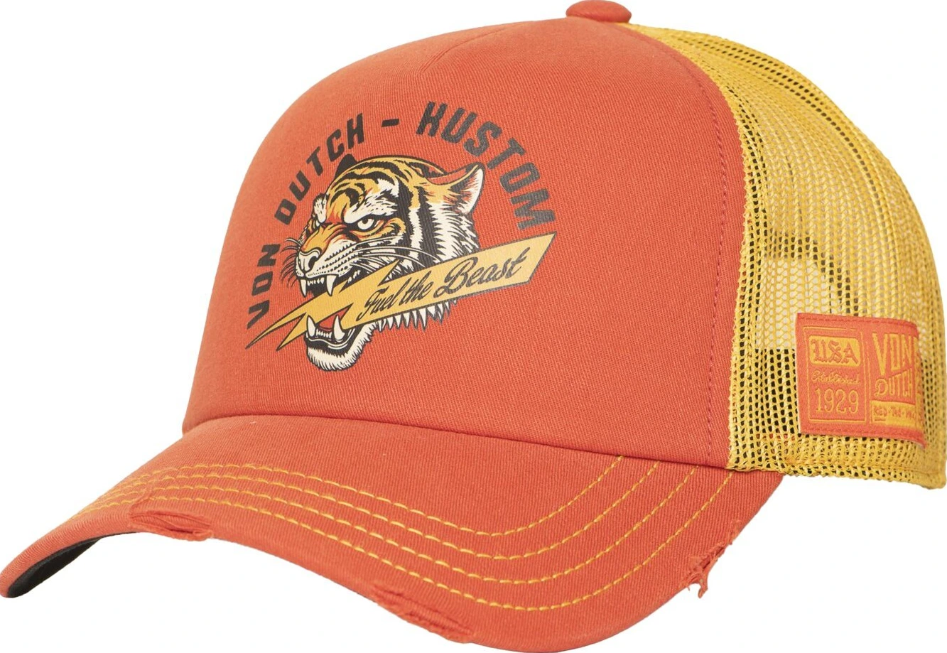 Von Dutch Trucker crew cap beast, Orange