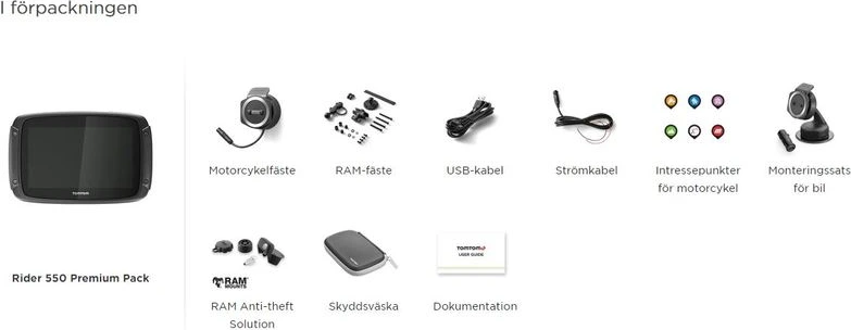TomTom RIDER 550 World Premium Pack (EMEA)