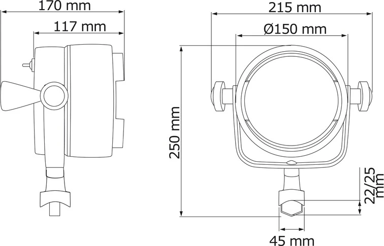 Osculati Night Eye Manual Spotlight