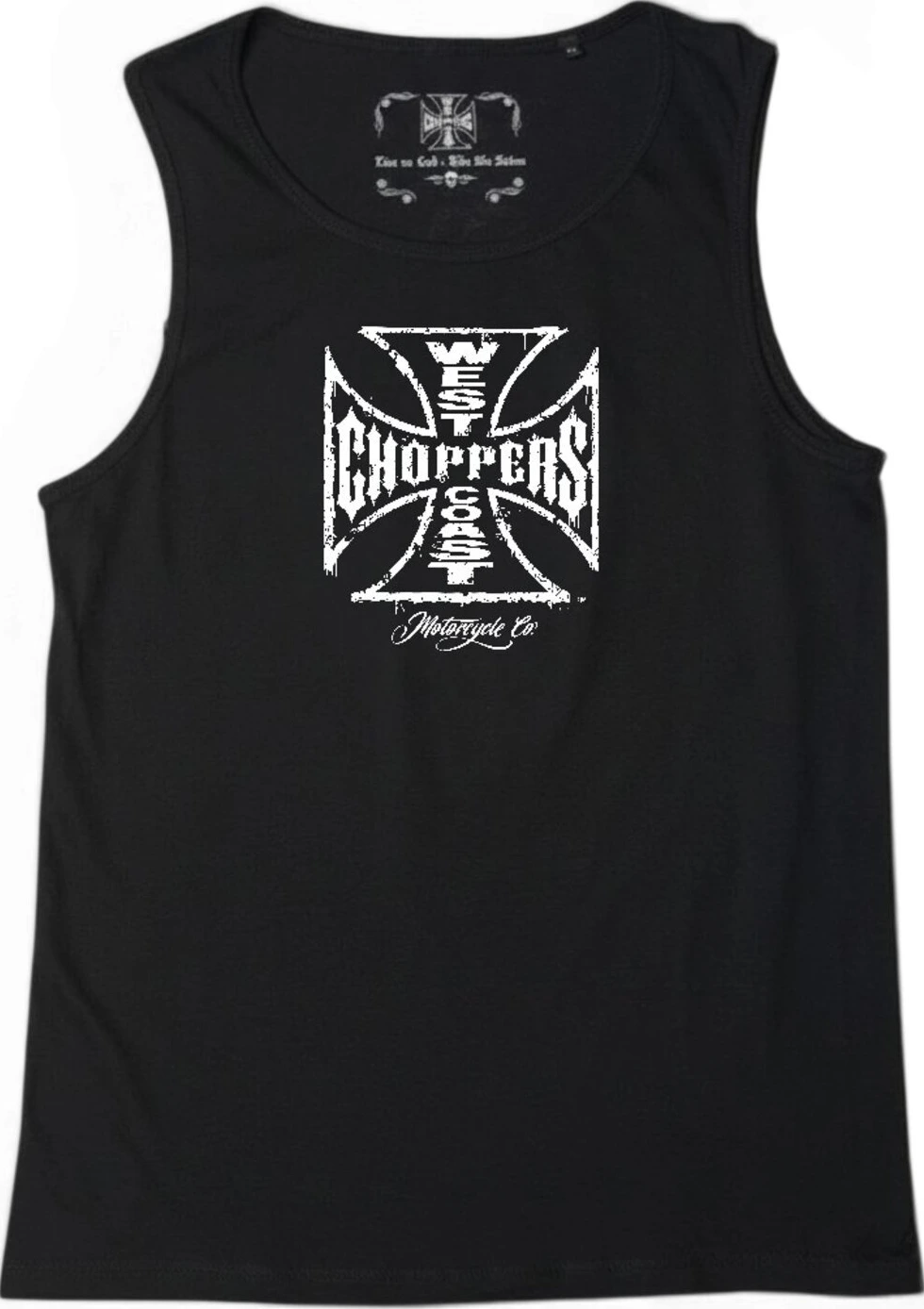WCC Worn Cross tanktop, Black, S