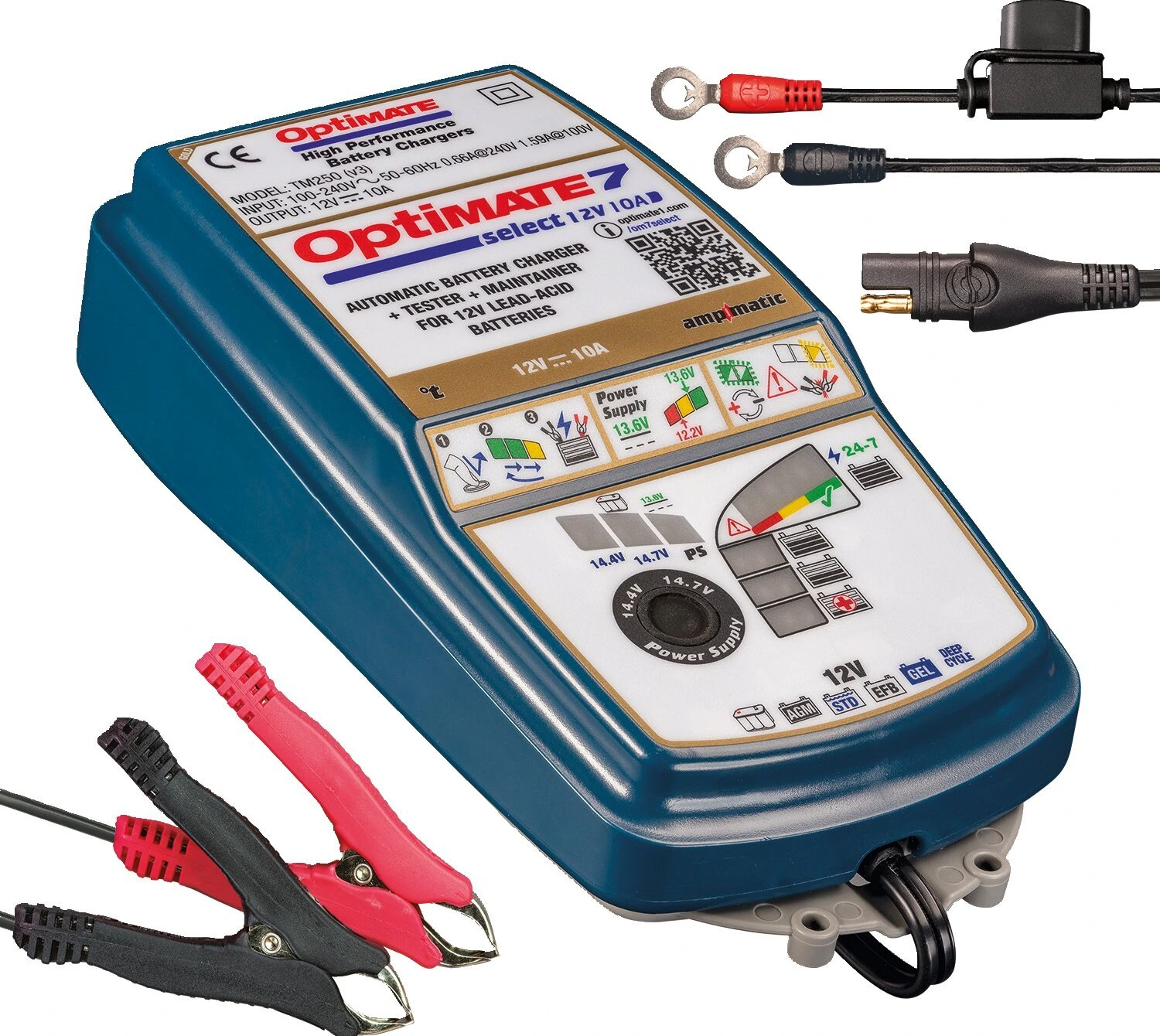 Tecmate OptiMATE 7, Select battery charger