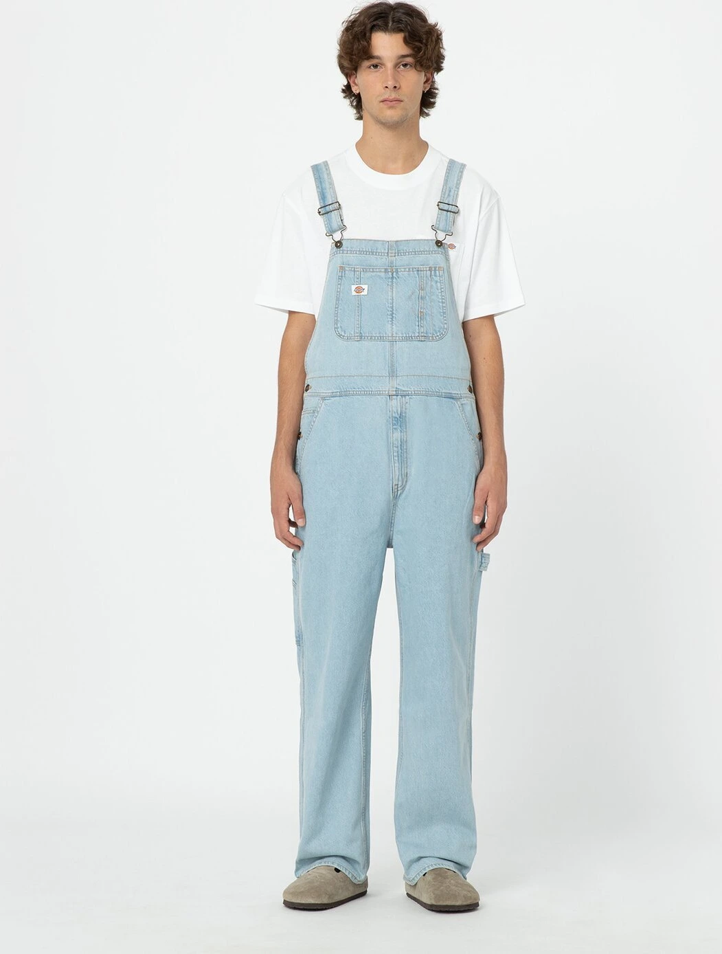 Dickies Dickies classic denim bib vntg blue, XS