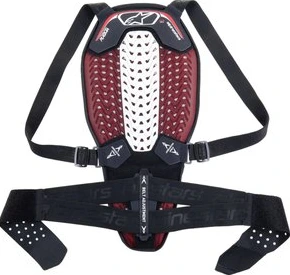 Alpinestars Back Protector Nucleon Plasma Black/White/Red, XS