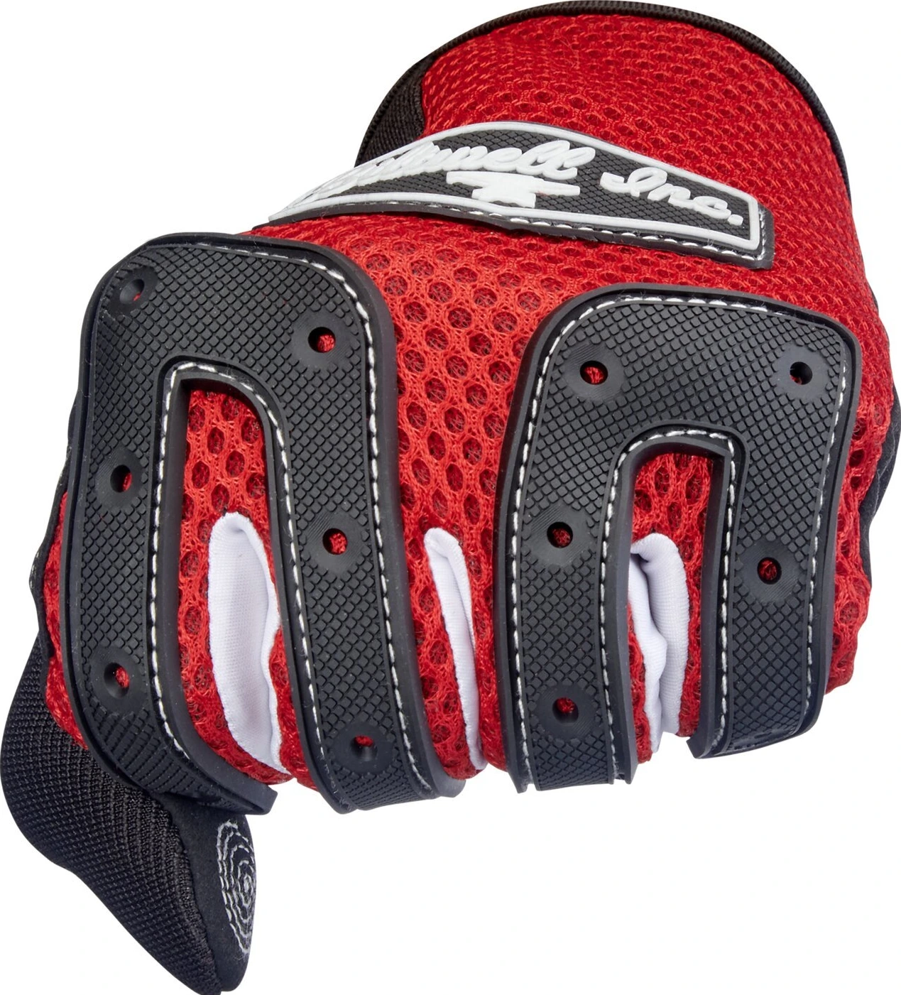 Biltwell Anza gloves, red, Black, XS
