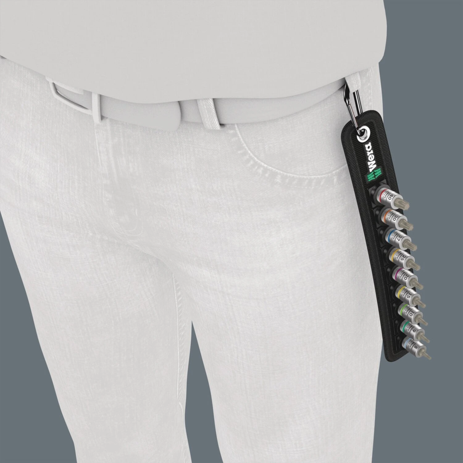 Wera socket belt with 1/4" drive Torx® socket bits, Black
