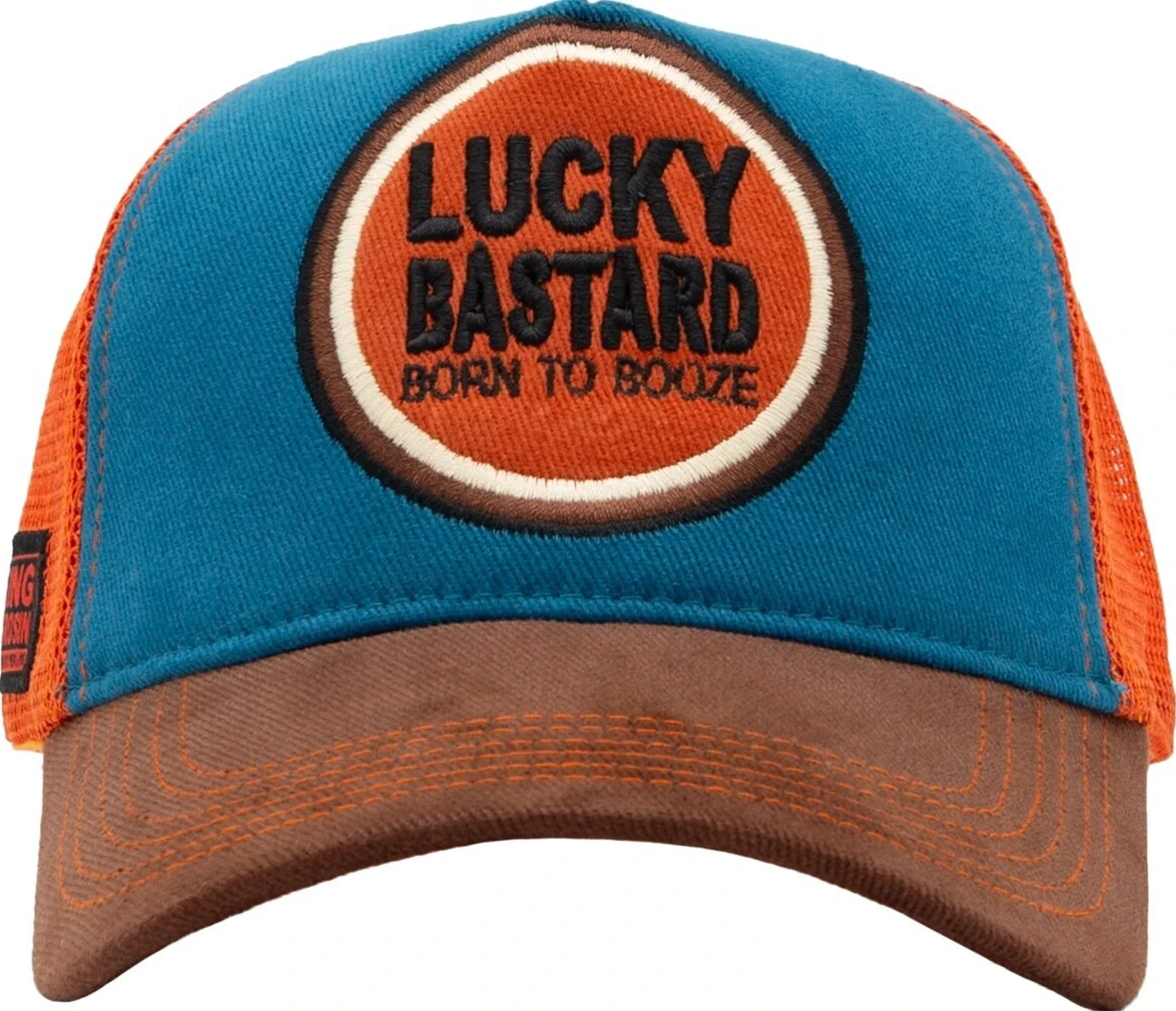 King Kerosin Lucky Bastard cap petrol, Blue