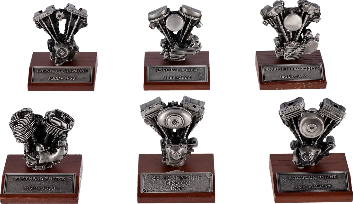 V-Twin Mfg, cast pewter motor model V-Twin engines