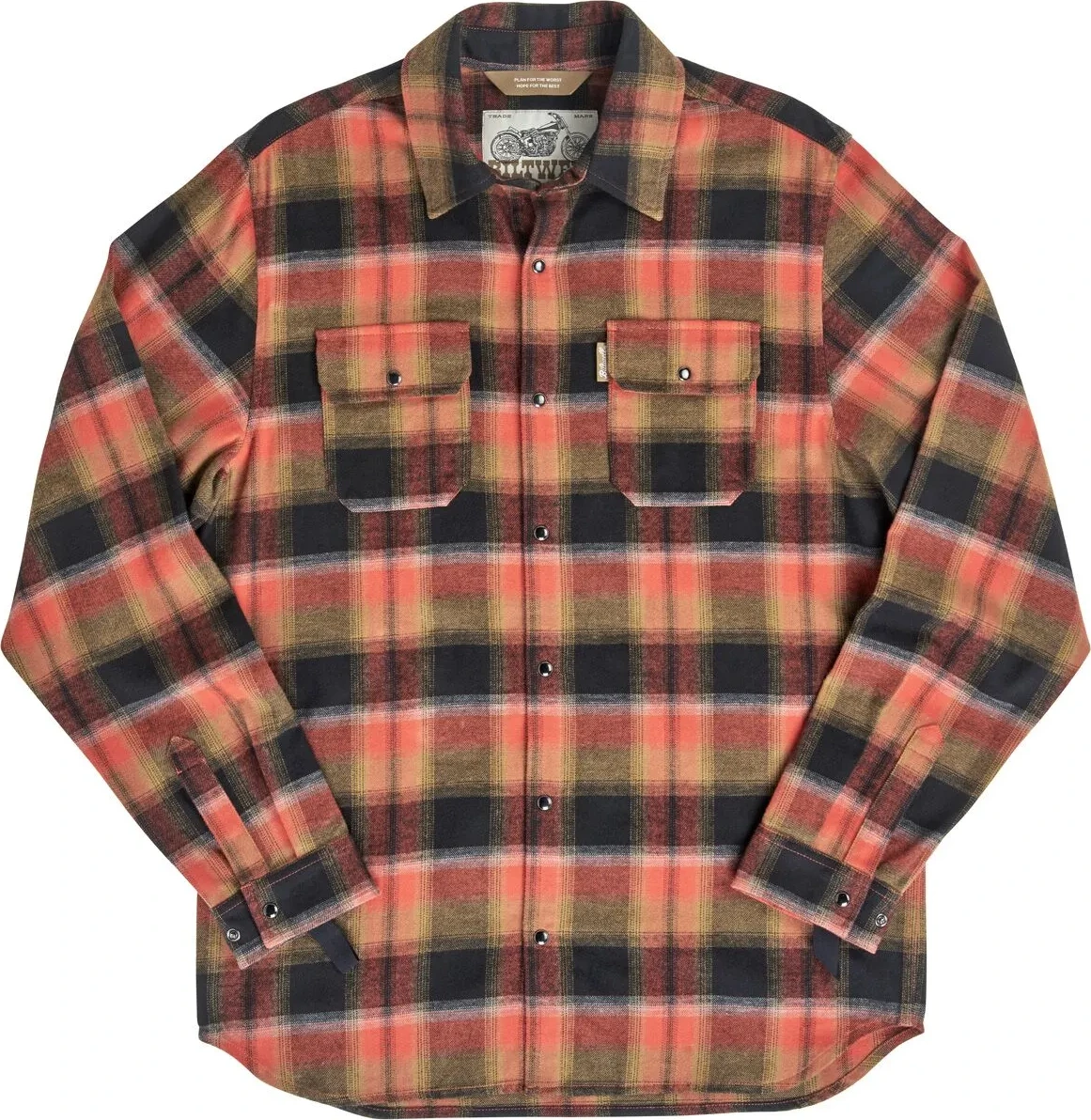 SHIRT FLANNEL HI TEST RUST XS
