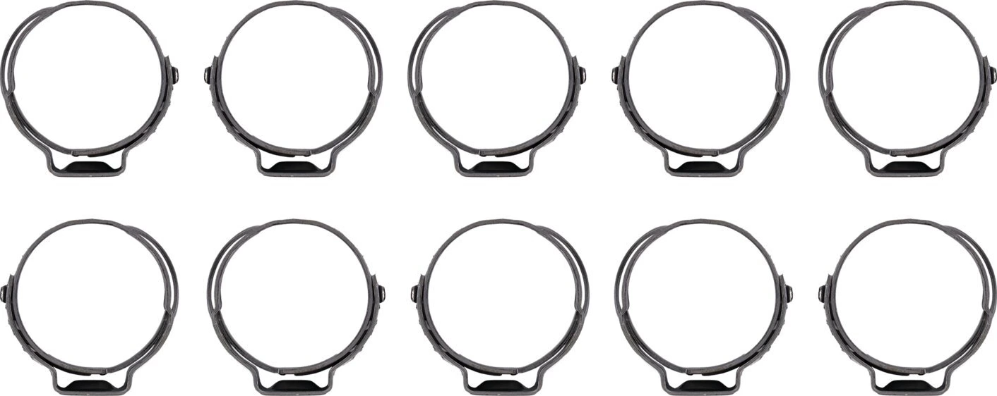 Crimp hose clamp, 11/16 (17.53mm) ID. Zinc