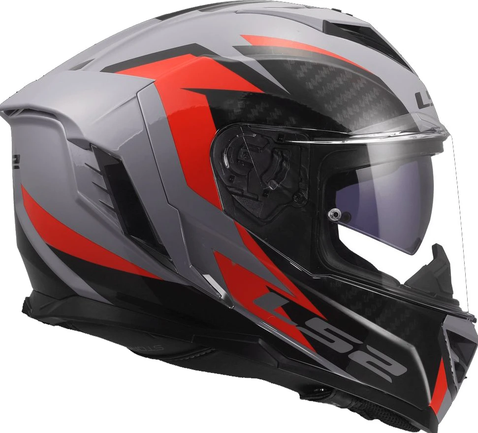 LS2 FF818 STORM III DYNAMO Helmet - Grey Red, 3XL