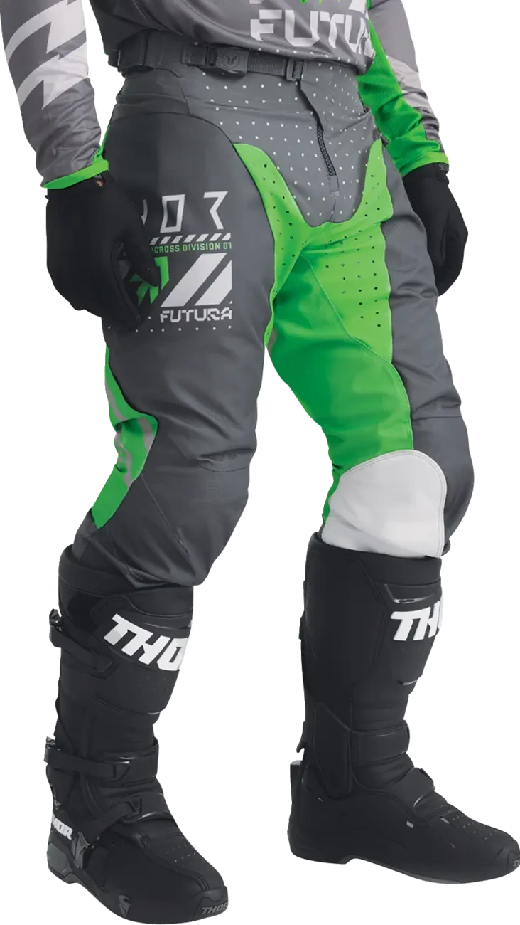 PANT LAUNCHMODE FUTURA CHAR/GRN 28