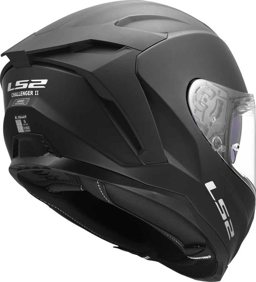 Šalmas LS2 FF817 CHALLENGER II SOLID - matinis juodas, 2XL