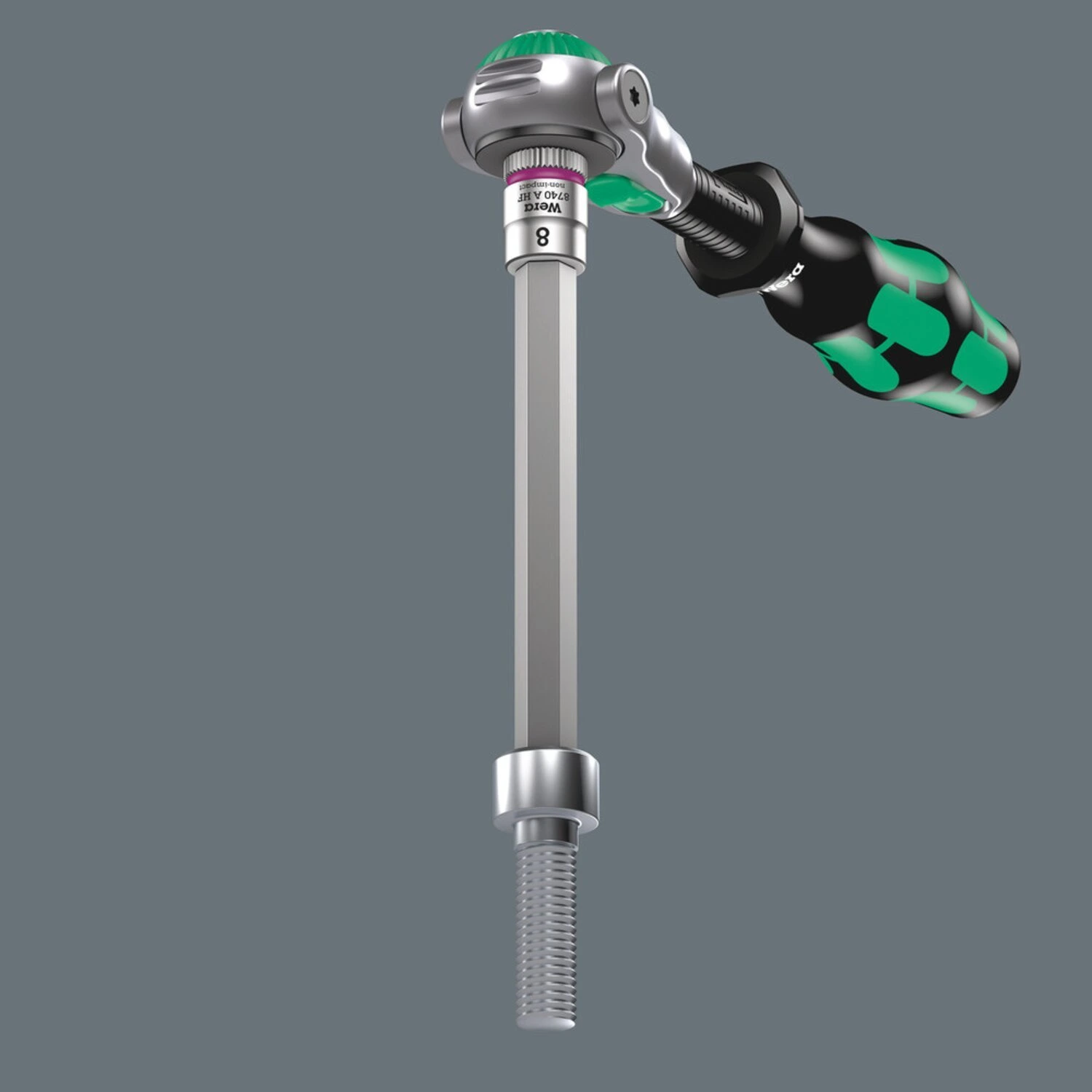 Wera extended 1/4" Hex (Allen head) socket bits - Metric, Black, 100 mm