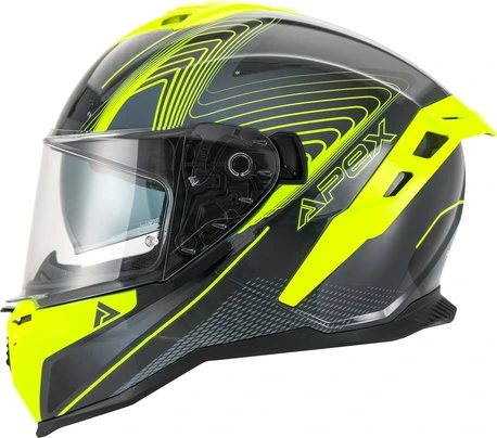 APEX Helmet FI200 Madrid grey/yellow S
