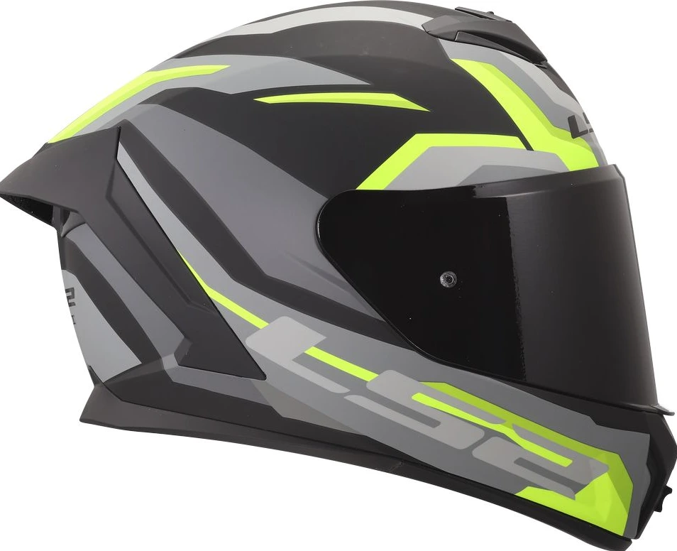 LS2 FF820 RAPID III HYPER Helmet - Black H-V Yellow, 3XL