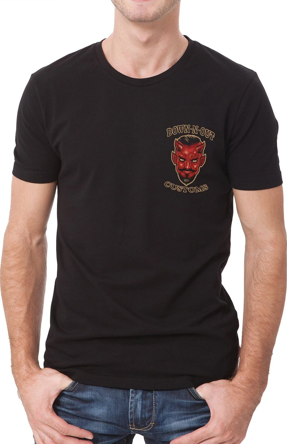 Down-N-Out Respect Is Earned T-shirt black, M