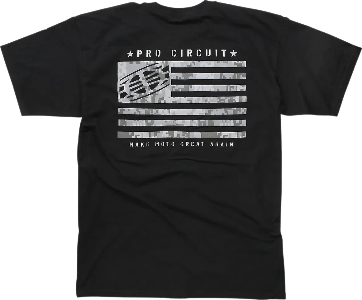TEE PC FLAG BLK SM