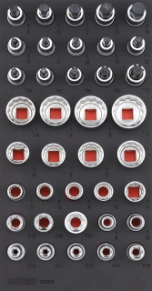 Sonic, 1/2" drive socket & bit set. 38-piece. US/SAE sizes