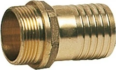 Hose adaptor male brass