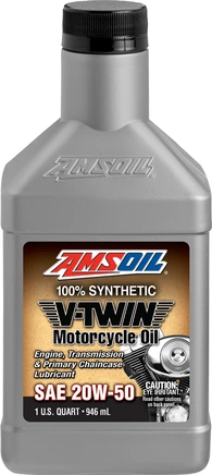 Amsoil 20W-50 Синтетическое моторное масло для мотоциклов V-Twin 946мл