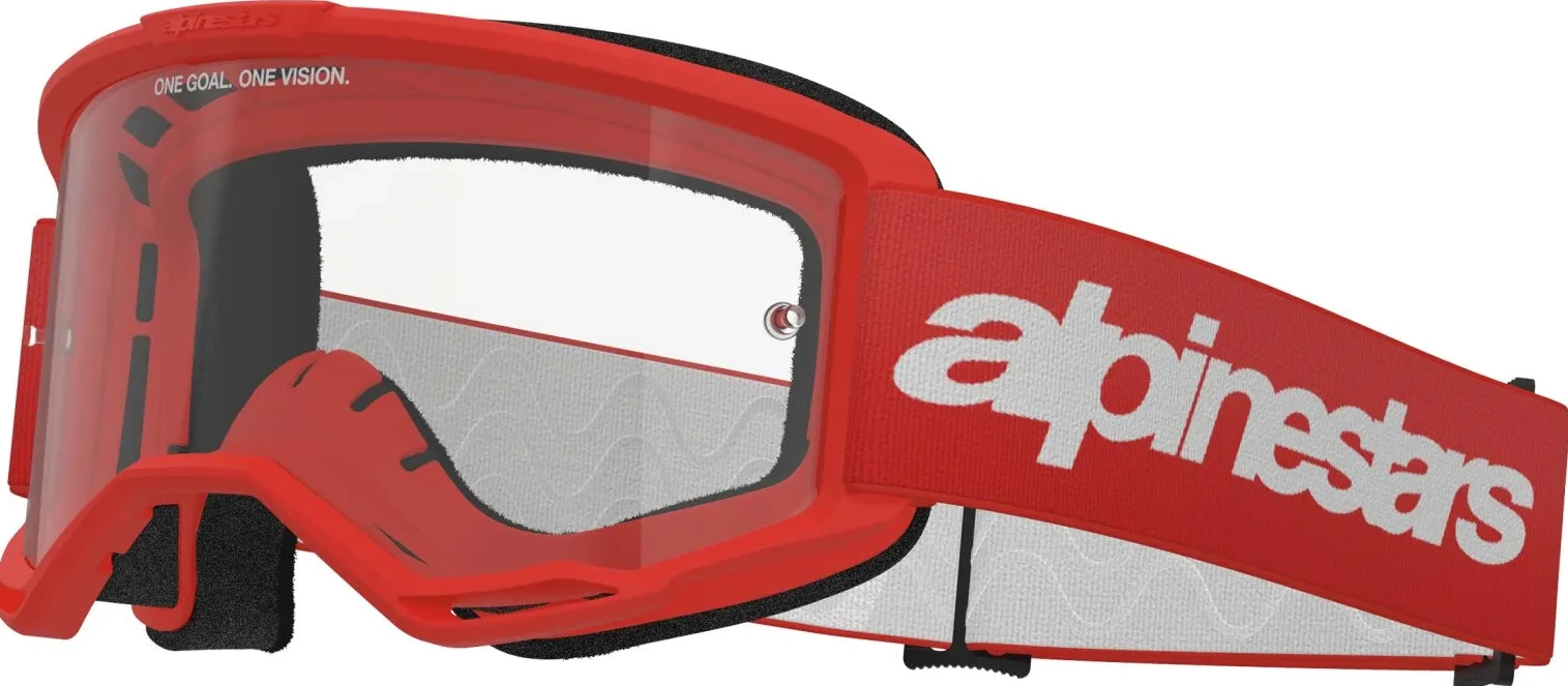 GOGGLE VISION 3 WORDMARK RED CLEAR