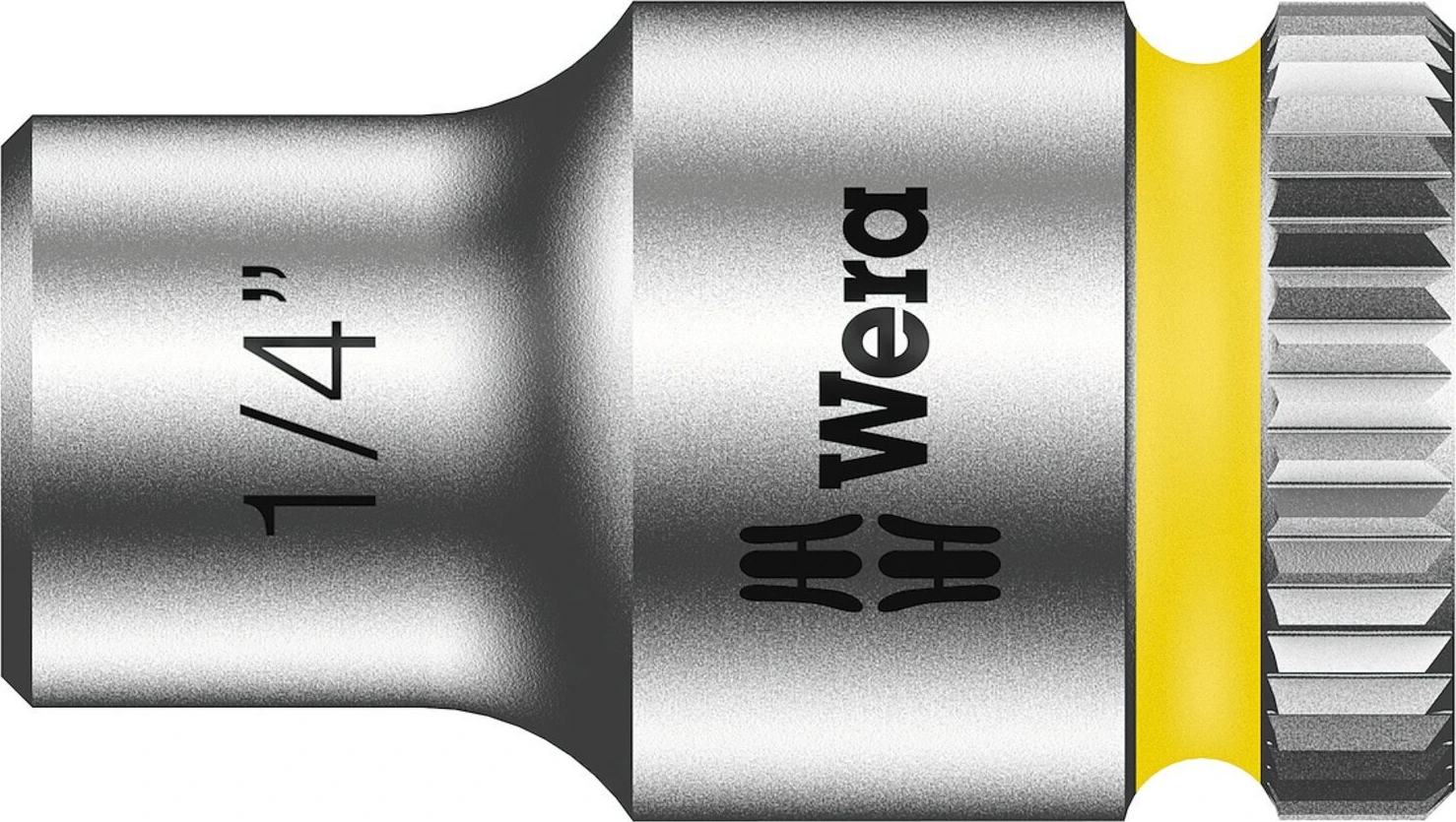 Wera Zyklop 1/4" socket - US sizes 1/4", 23 mm, Chrome