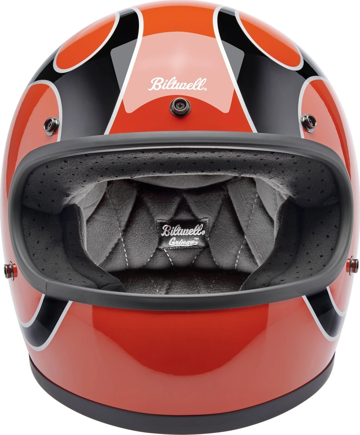 Biltwell Gringo helmet Comp, Orange, flames Orange, S, Gloss