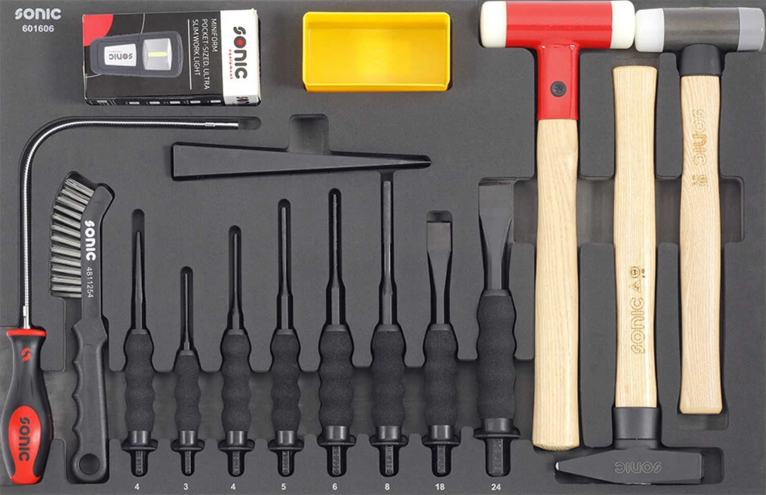Sonic, Toolbox metric motorcycle. 349 piece, Black, 859 mm