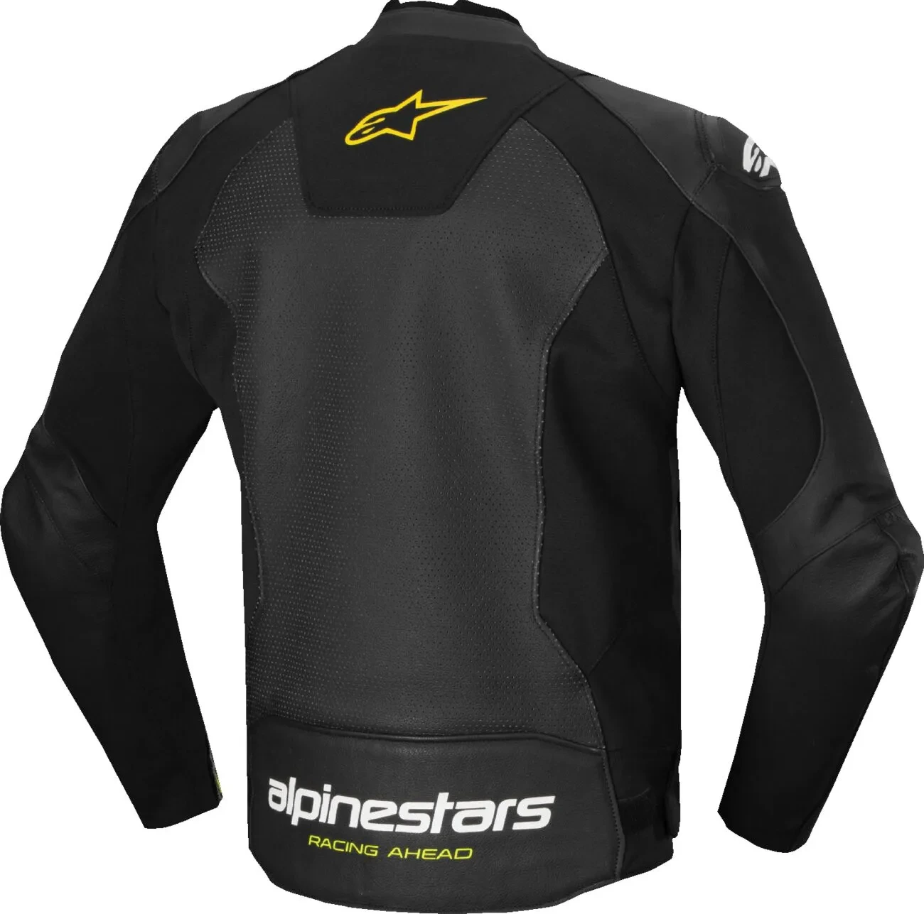 JACKET FSTR V3 AIRFLW LTHR BLK/WHT/YW 48
