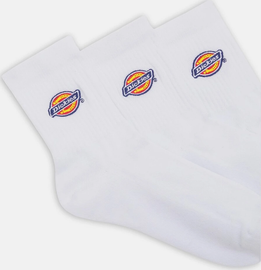 Dickies Valley Grove mid sock, White, 42-46