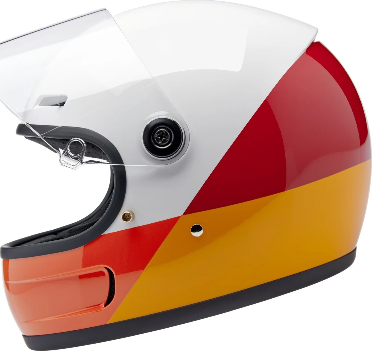 Biltwell Gringo SV helmet Intersection Warm, White, XS, Graphic