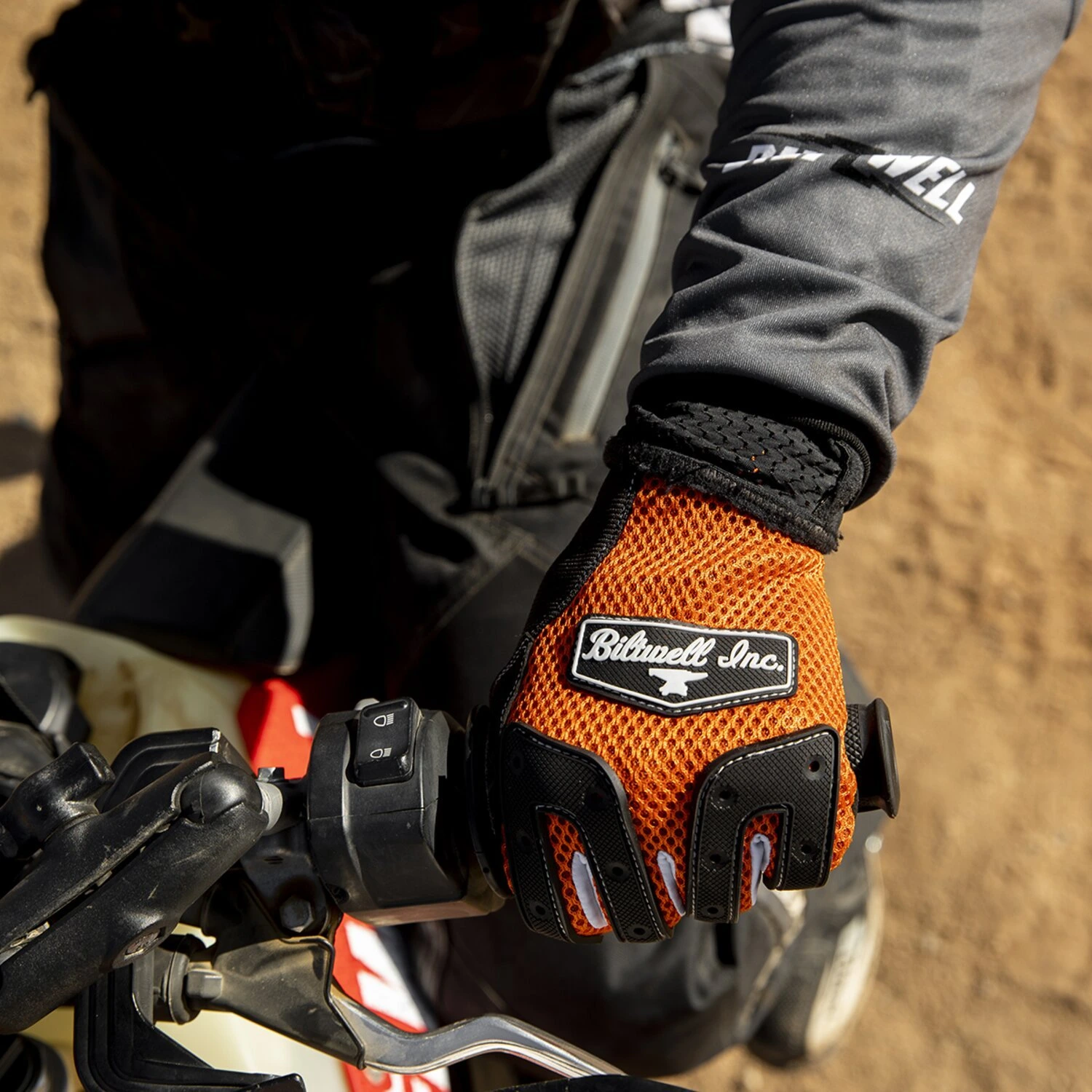 Biltwell Anza gloves, orange, Black, M