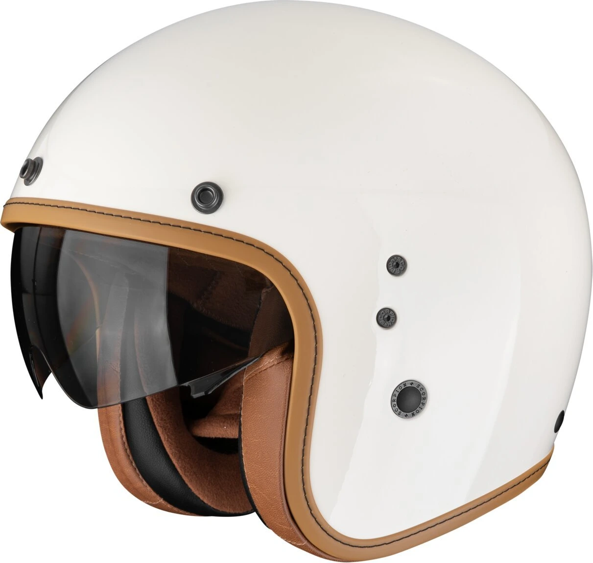 Scorpion Belfast EVO Luxe helmet, Cream, M, Gloss