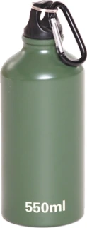 Aluminum bottle with carabiner