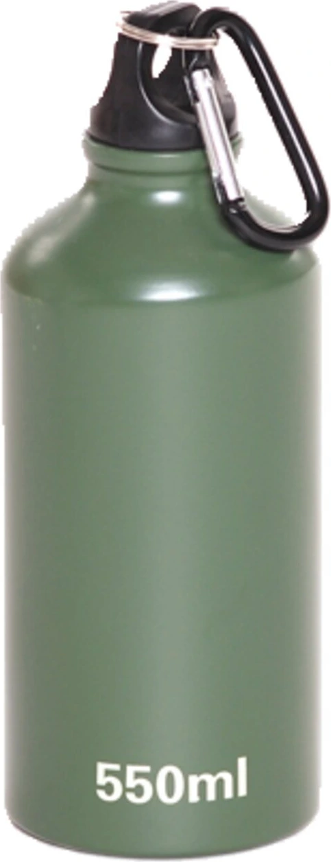 Aluminum bottle with carabiner