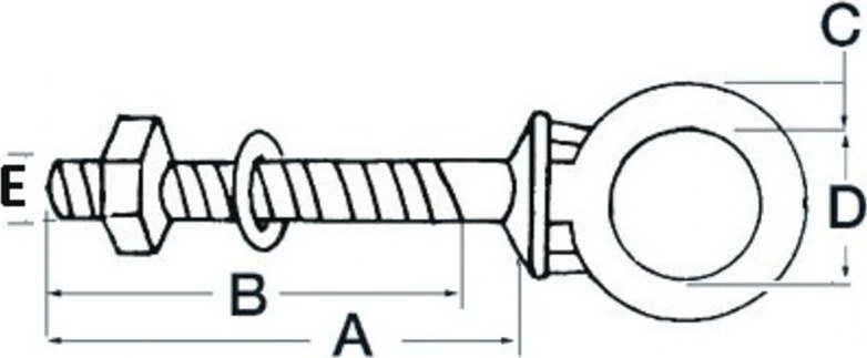 Osculati Eyebolt AISI316 8x100mm