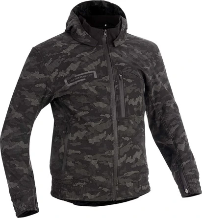 Lindstrands Textile jacket Frisen Black/reflecting pattern, 50